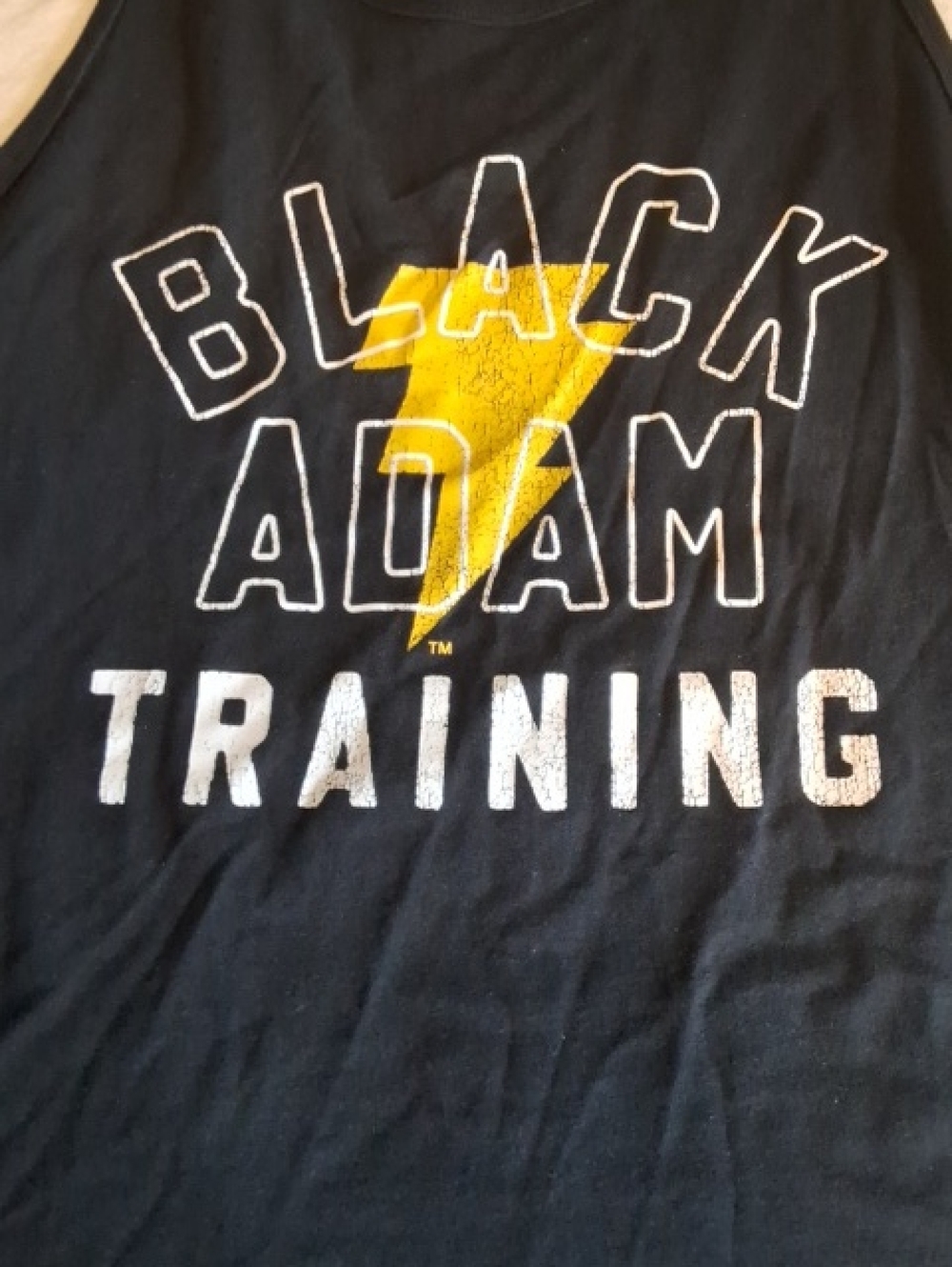 Under Armour Black Tank with Yellow Lightning Patch